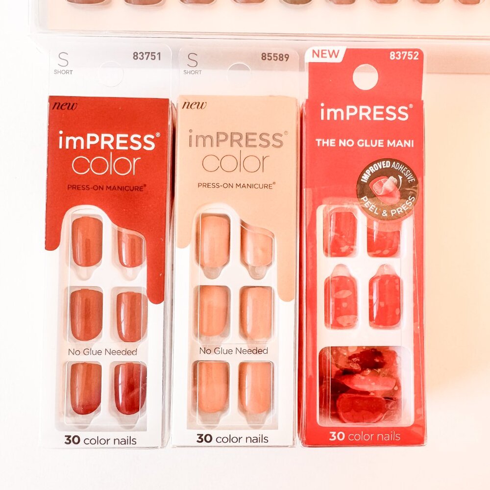 💅 Bundle of 8 Brand New Press-On & Gel Nails – Static, Impress, Kiss, OPI 💅 - Picture 4 of 9